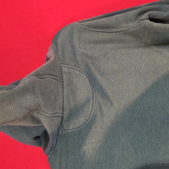 CARHARTT Women's Relaxed Fit Logo Sleeve Graphic Hoodie Green Sun Faded Size‎ XS - Picture 5 of 8